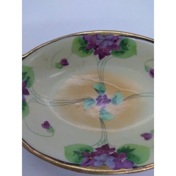 Nippon Japan handpainted TT trinket dish - Picture 4 of 10